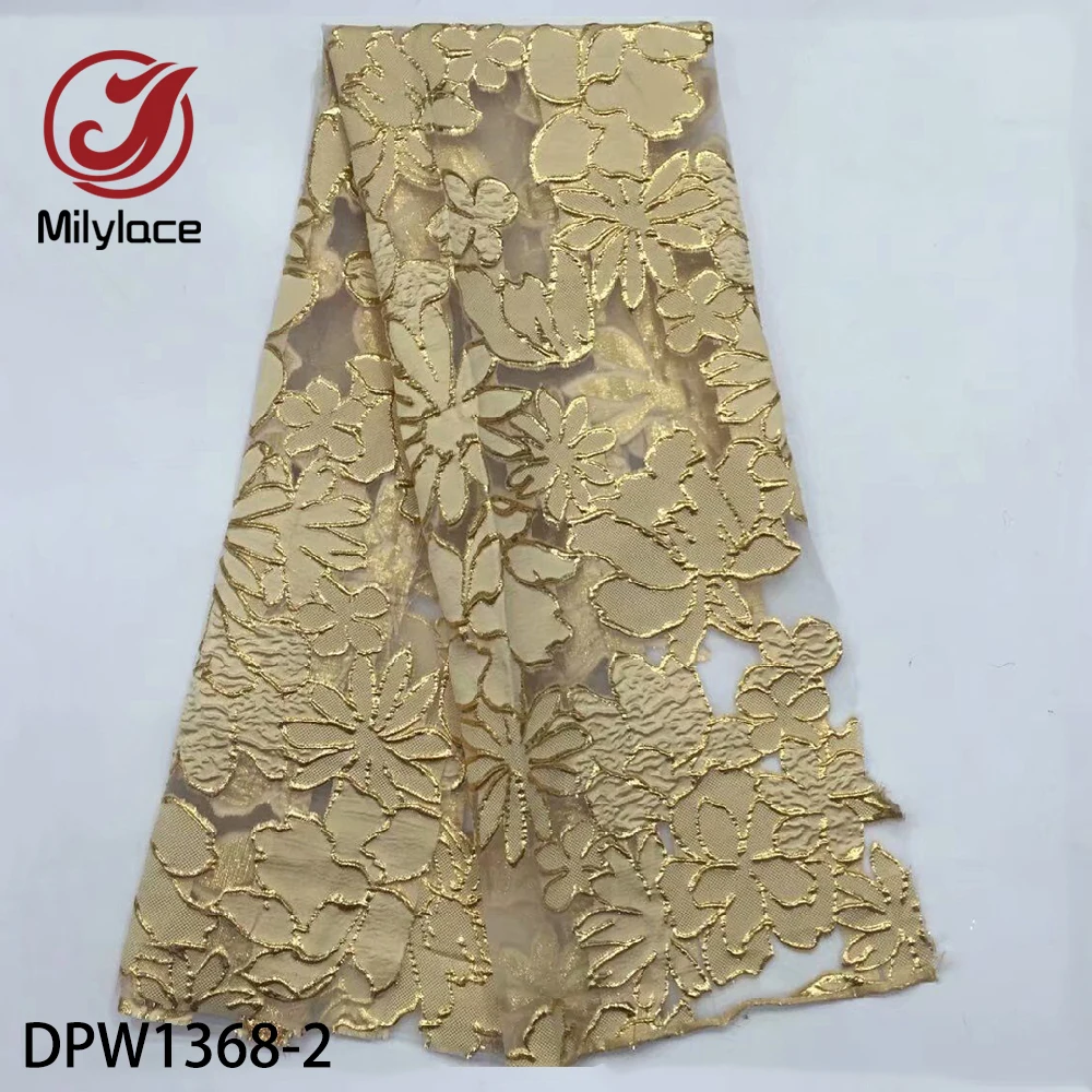 Unique Embroidery Fabric Party Dress Organza Fabric French Lace Tulle