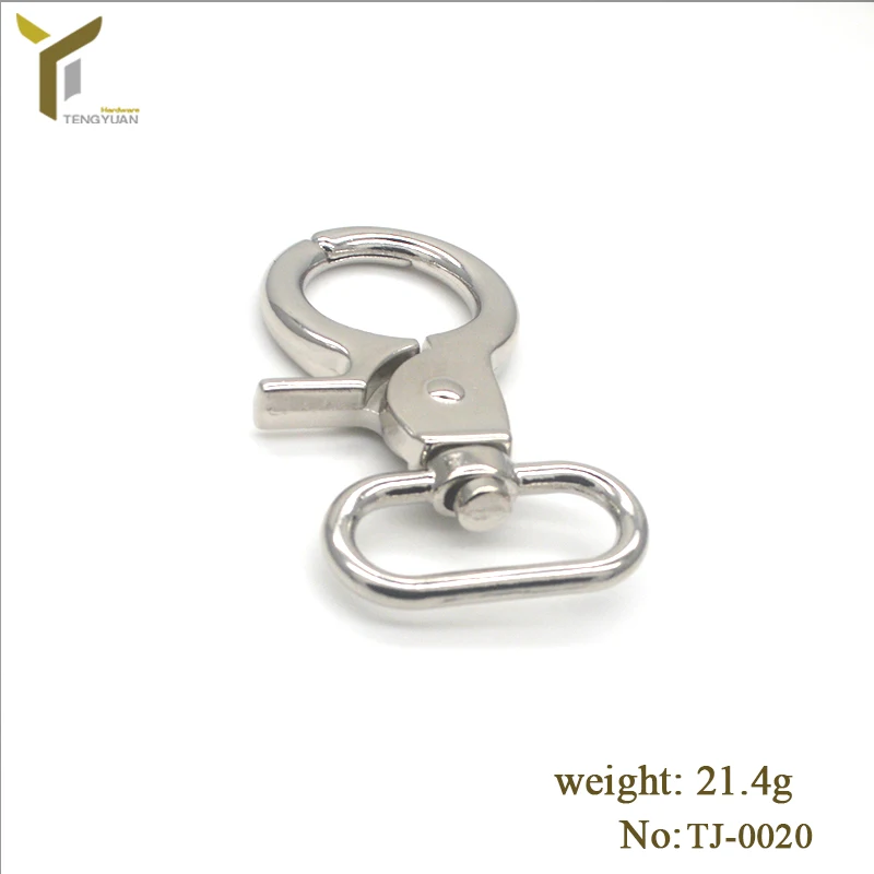 Wholesale High End Handbag/purse Metal Big Snap Hook Accessories Nickel
