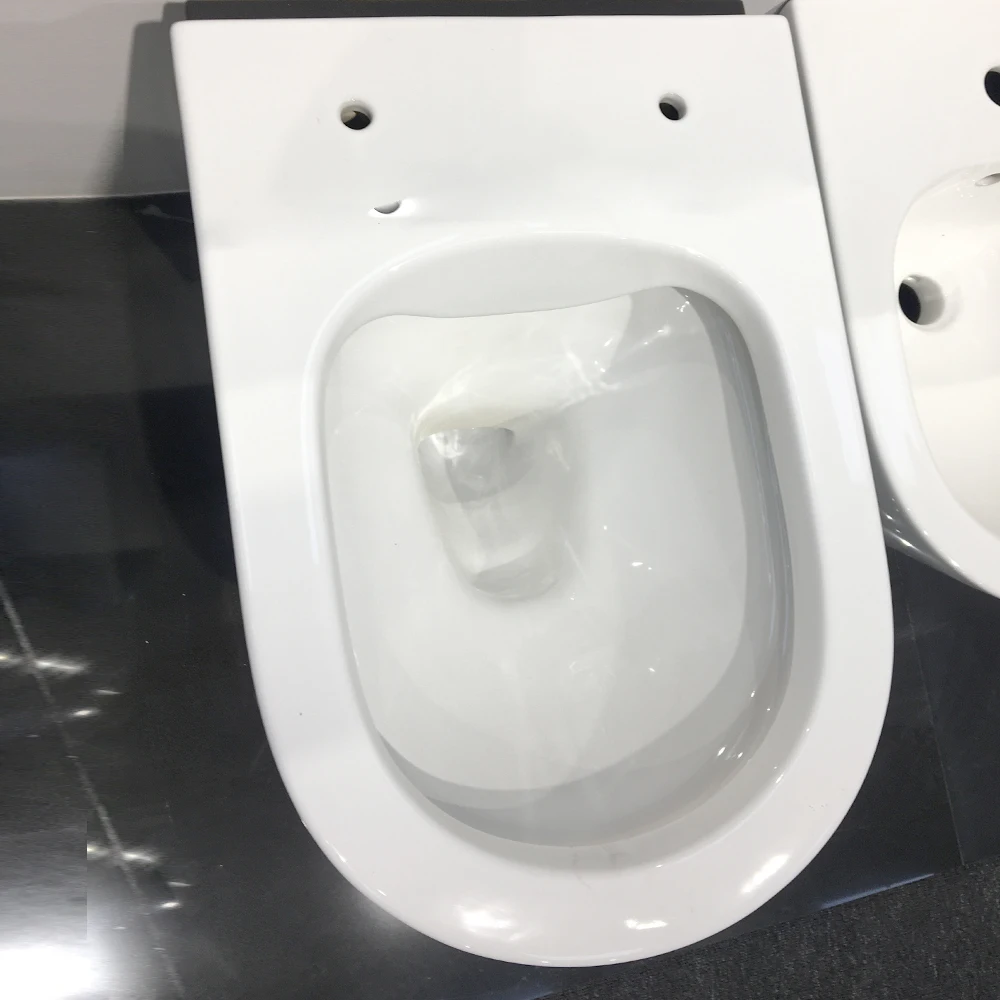 Bad Wc Toiletten Sanitär Suite Blau Vase Hängen Bidet Zauberstab