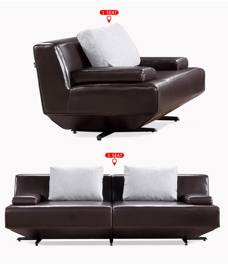 Pengpai Furniture Waiting Area Settee Custom 7 Seater Sofa Set