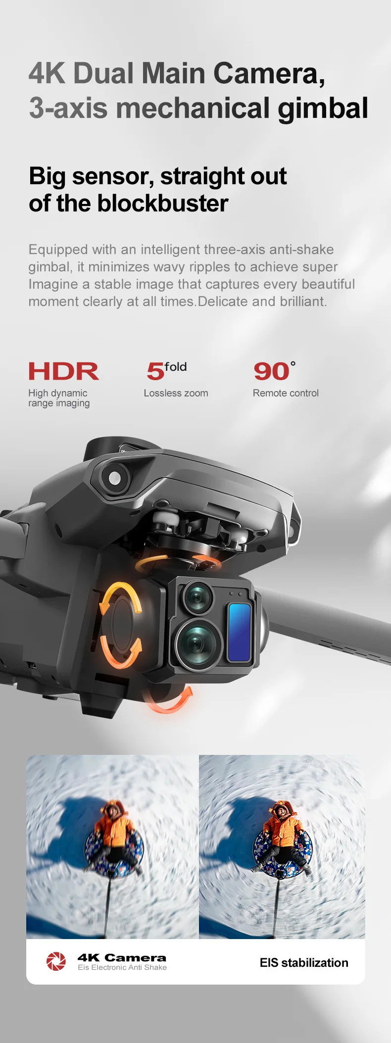 A25 PRO Drone New 8K HD Aerial 3-Axis Gimbal Long Battery Life RC GPS 6km Range Drone 5.5inch Chscreen Brushless Dron VS P7MAX