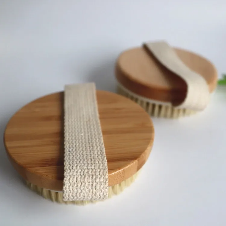 Cellulite Wet And Dry Body Brush Wholesale Exfoliator Wooden Brush Bath