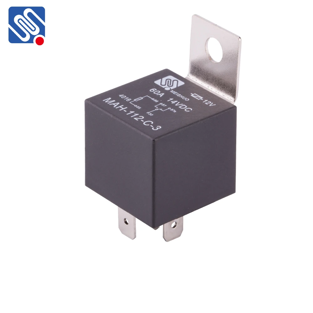 Meishuo MAH-S-112-C-3 Waterproof Type Universal Automotive 30a 12 Volt Auto Relay 12v 40a