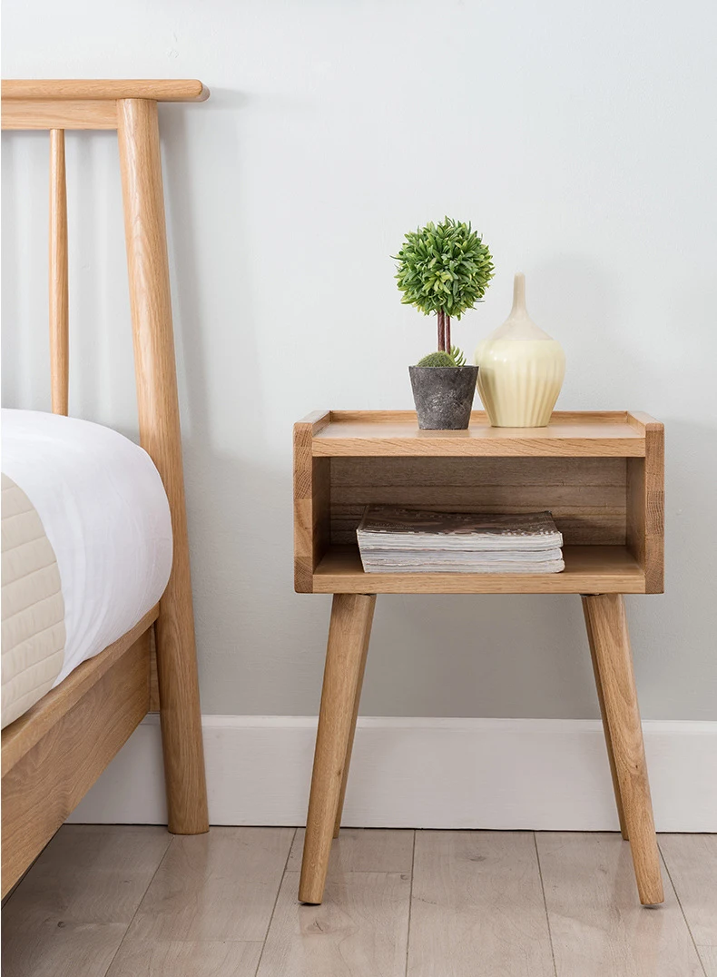 product-BoomDear Wood-wood storage Bedroom furniture good quality space saving soild wooden bedside -1