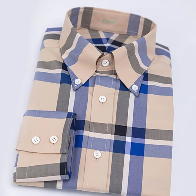 camisas cuadros grandes hombre