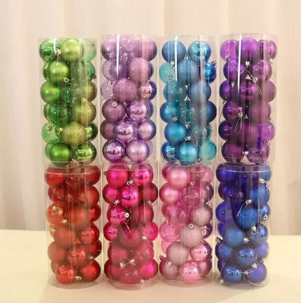 Cheap Ornaments Satin Big Hanging Transparent Large Plastic Christmas