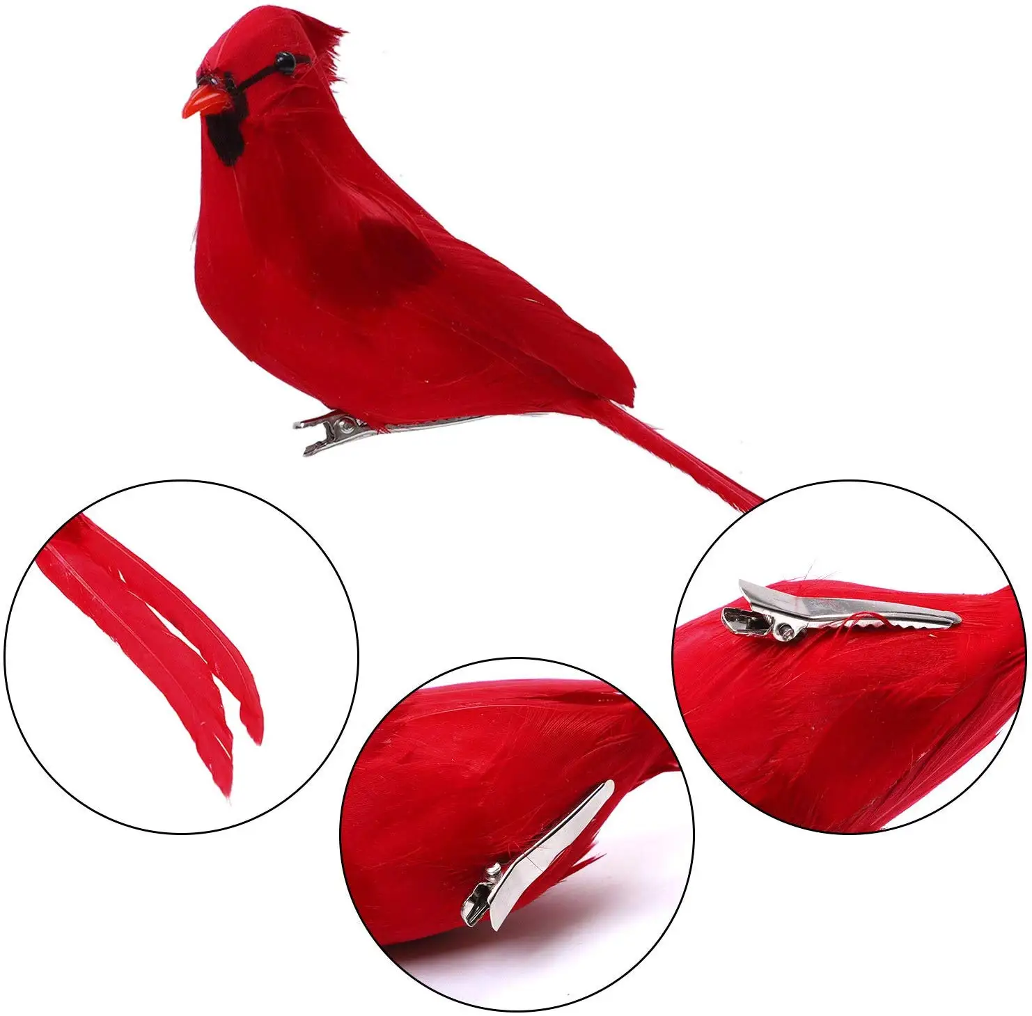 Artificial Birds On Clips,Foam Feather Bird For Diy Home Ornaments ...