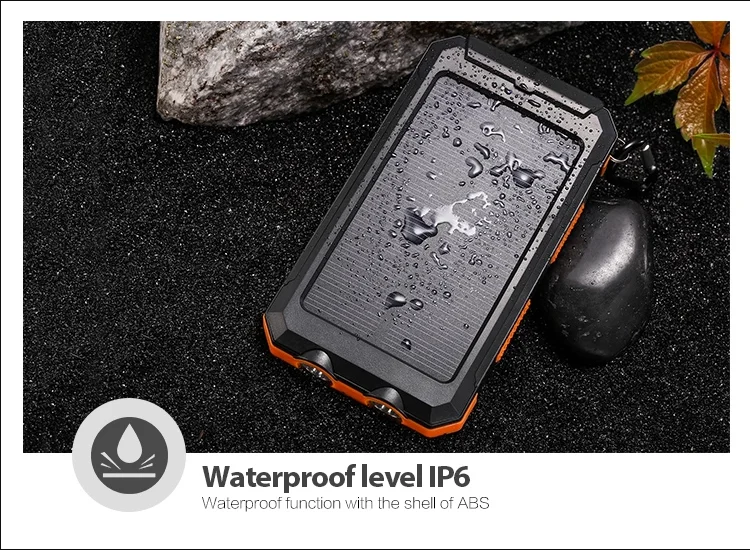 waterproof high quality power banks solar powerbank 10000mah - ANKUX.COM