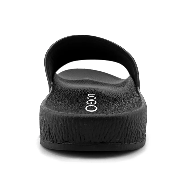 Greatshoe plain slide sandal,black pvc mens slide footwear sandal custom logo slide sandal men slipper