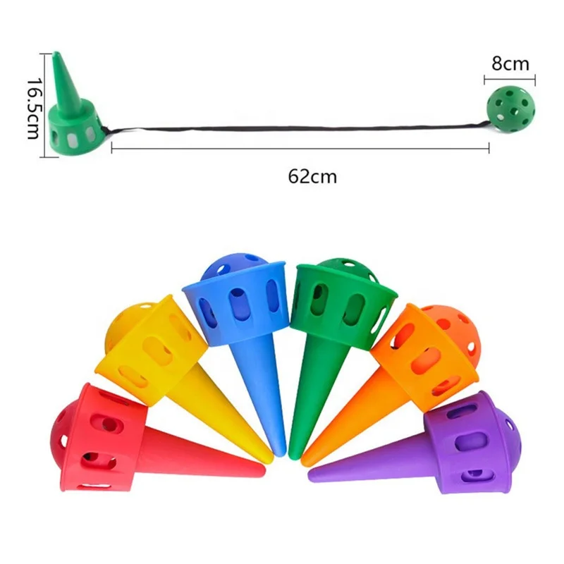 Kids Sports Toy Training Fun Ball Catcher Plastic Cup And Ball Game