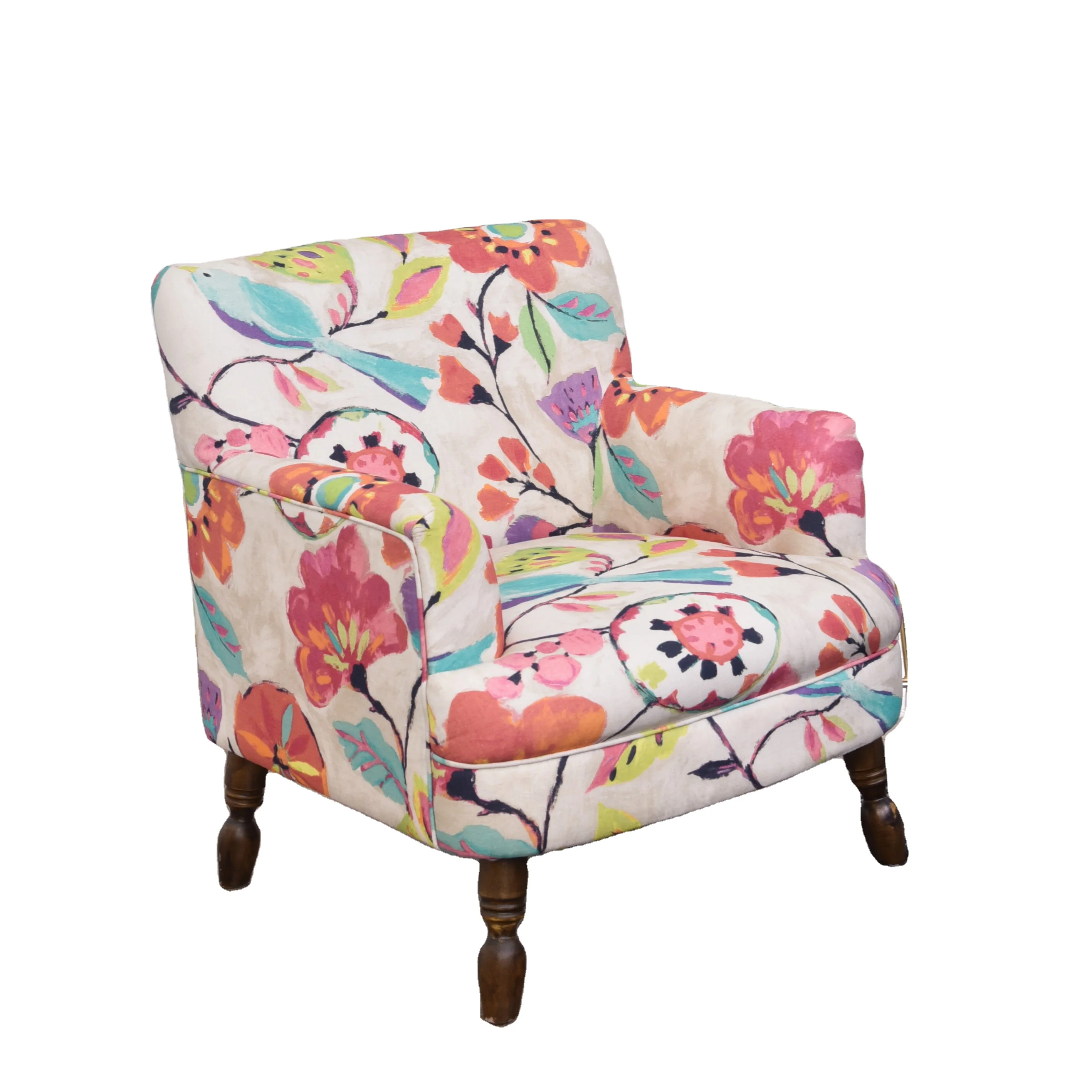
Colorful style antique flower armchair living room furniture MF 1805 