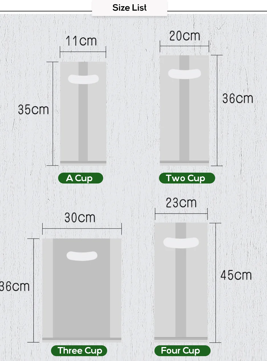 Custom Coffee Milk Tea Drinking Takeaway Fast Food Take Out Bags Manufacturer Custom Takeaway Pouch Milk Tea Coffee Beverage Cup Transparent Single Cup Boba Bubble Plastic Bag