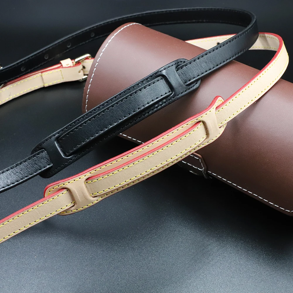 Wholesale Genuine Leather Bag Strap 1.5*105CM Bag Accessories Replacement  leather bag handles From m.