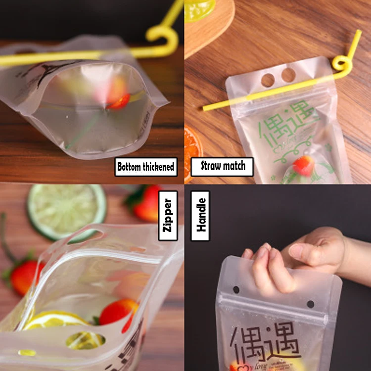 Transparent Self-sealed Resealable Stand Up With Zip Lock Plastic Diy ...