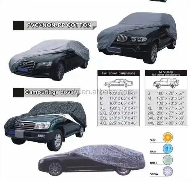 Peva Cotton Outdoor Car Heat Sunshade Ice Frost Rain Resistant