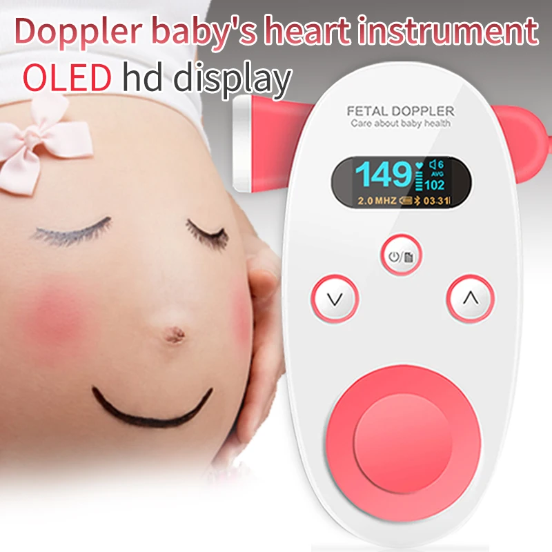 Moniteur de coeur foetal beau certifié par CE de prix de gros d'usine de Doppler d'ultrason de bébé de détecteur foetal direct de coeur