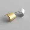 JD Jewelry Custom Drawing Geometric Semi-Ring Female gold rhodium plating S925 sterling silver stud earrings
