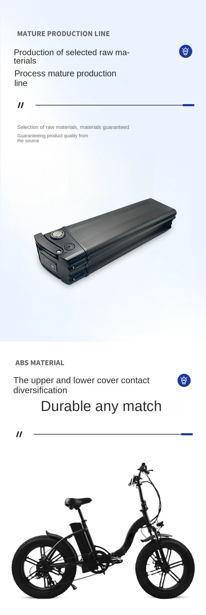 Electric Bicycle Lithium-ion Battery 48V 12Ah Long Battery Life Adapter for Electric Bicycles Scooters & Motorcycles-Yadi Emma