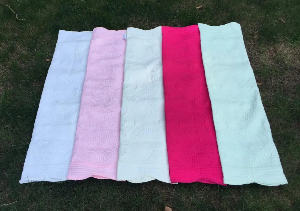 Wholesale Personalized Monogram Comfortable Light Pink Cotton Baby Quilt Buy Baby Quilt Baby