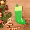 Outdoor christmas decorations Xmas fabric socks with sequins Tree decor