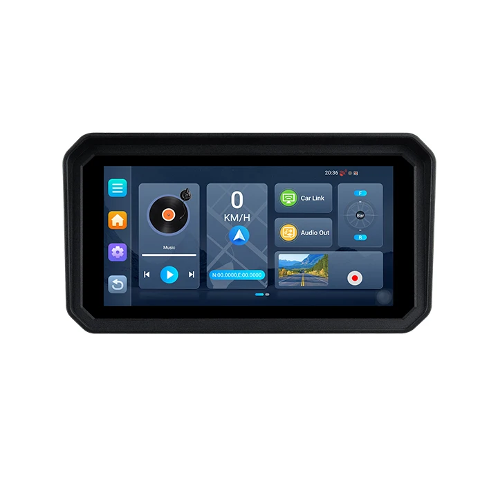 EKIY 6 Inch Motorcycle GPS with Android 14.0, 4+64GB, Wireless