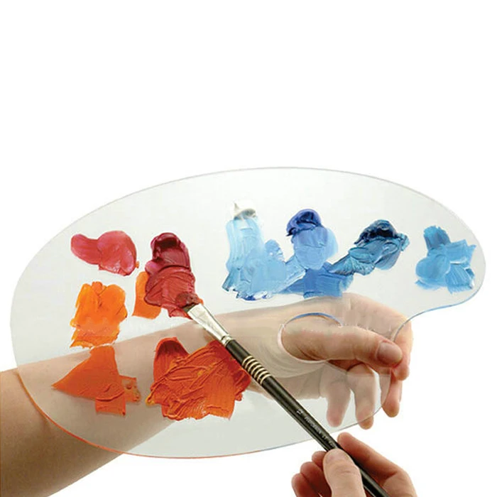 30x20cm POOPHUNS Paleta de Pintura Acrílica Transparente 2 PCS Paleta de Pintura Acrílico Transparente Paleta Pintura Paleta Arte para DIY Art Pintura Artesanal Bricolaje Artesanía Pintura 