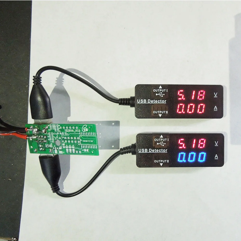Yb26va Usb Detector Voltmeter Ammeter Battery Capacity Monitor Power Tester Discharge Resister