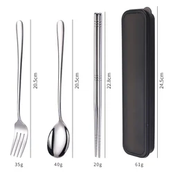 Wheat table ware set Stainless steel 304 food grade Korean hotel tableware products student portable tableware