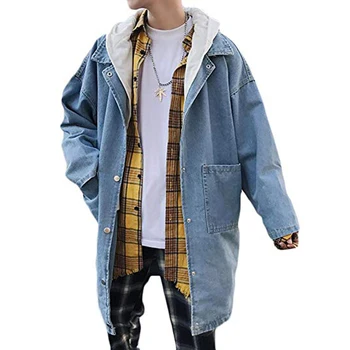 chaqueta denim con capucha hombre chaqueta denim con capucha hombre