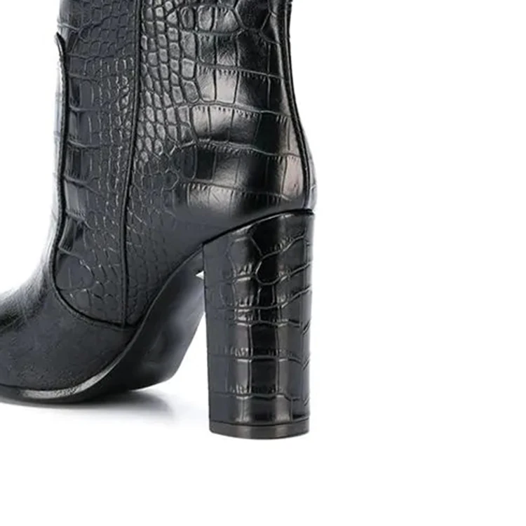 ladies wide fit black boots