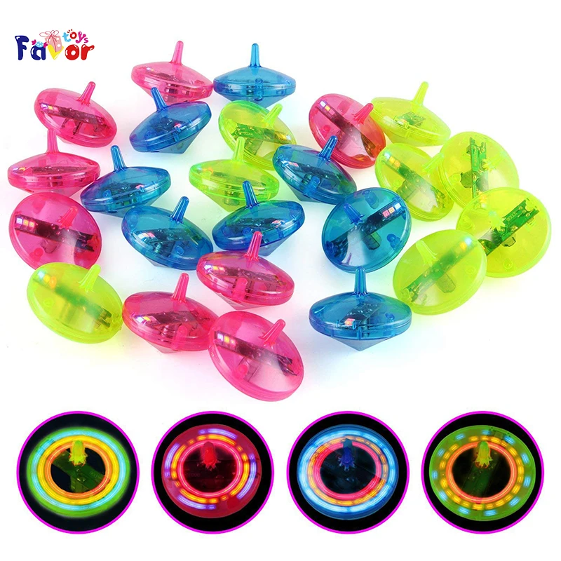 Led Light Up Mini Spinning Tops Novelty Bulk Toys Party Favors( Pack Of 24) Buy Spinning Top
