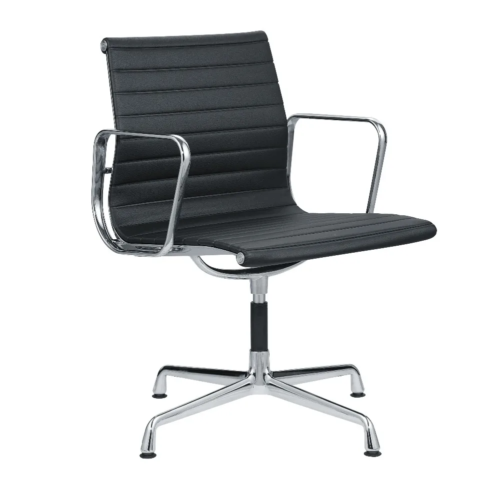 
Aluminium four legs EA 108 swivel conference chair without wheels 