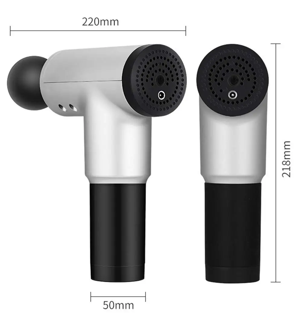 Rechargeable Massage Gun Professional Deep Tissue Massager for Muscle Tension Relief with 4 Massage Head for Body