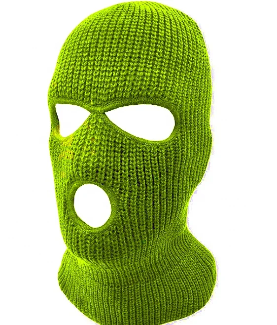 Custom Knitted Ski Mask Balaclavas With Embroidery Logo,3 Hole Winter ...
