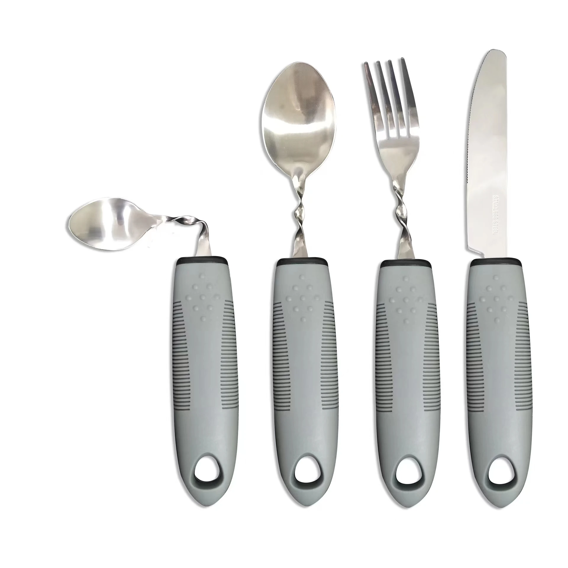 Stainless Steel Rubber And Plastic Handle Antishake Adaptive Bendable