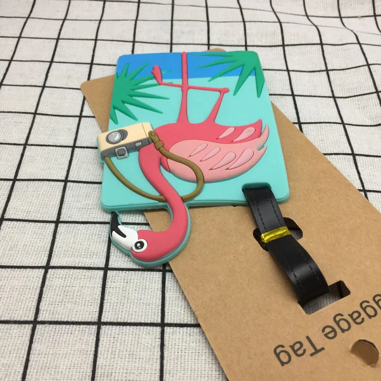 travel Accessories Creative Luggage Tag Animal Cartoon Silica Gel Suitcase ID Addres Holder Baggage Boarding Tags Portable Label