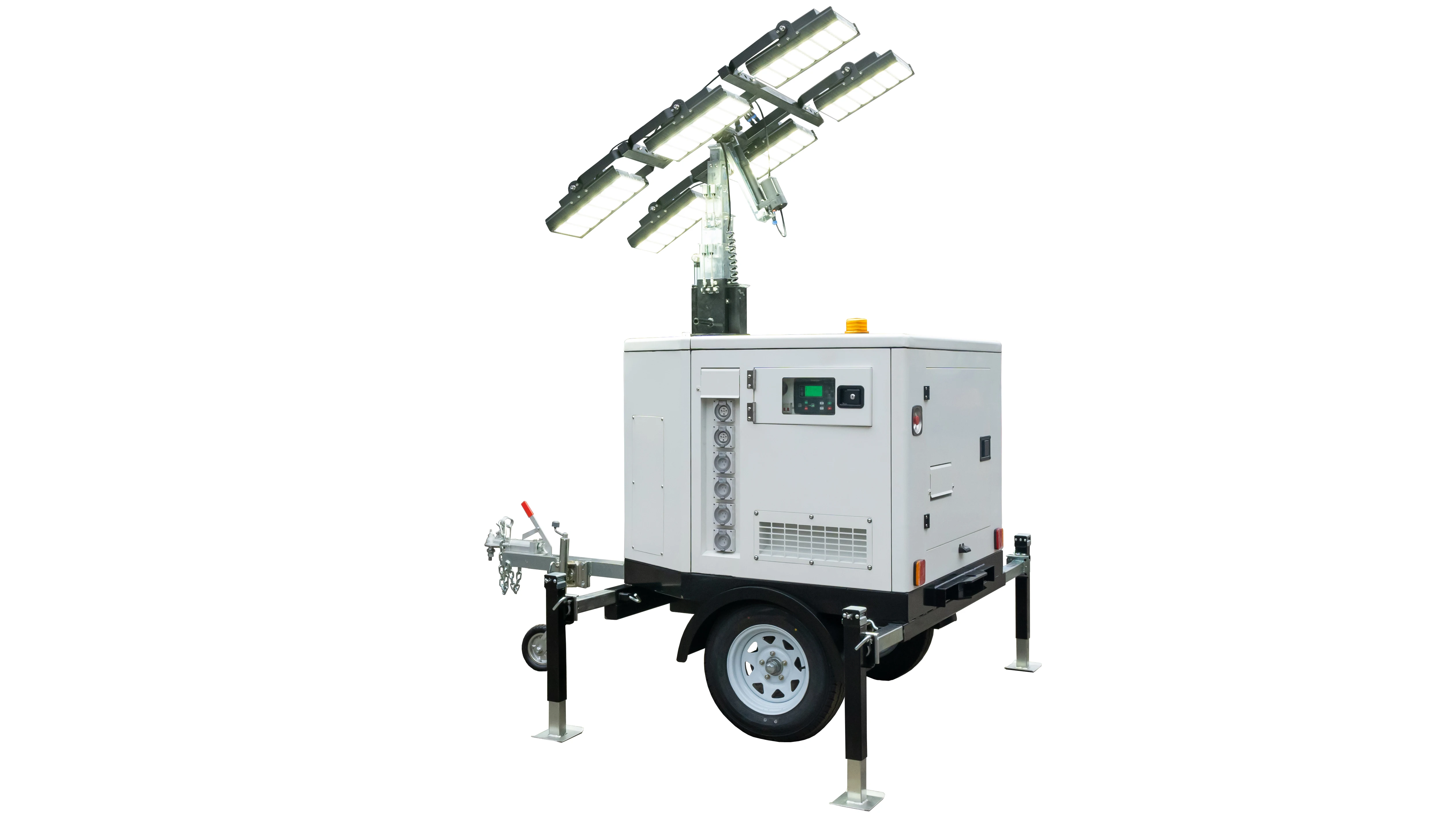 Powerful 6kw 20kw Diesel Generator Towable Lighting Light Tower With