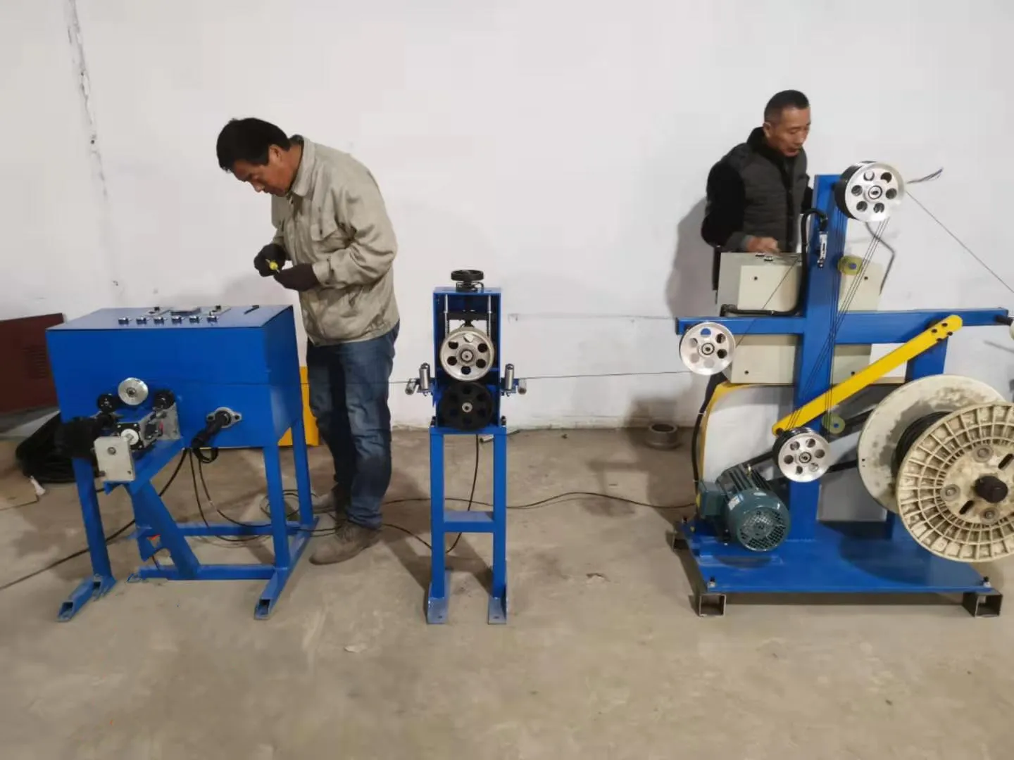 Qipang Tc300 Steel Wire Spooling Machine Copper Recycling Device Cable