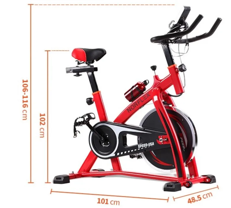 cycling equipment in gym