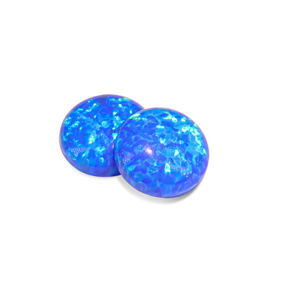 合成蛋白石实验室创建蛋白石珠白色蓝色火蛋白石价格出售