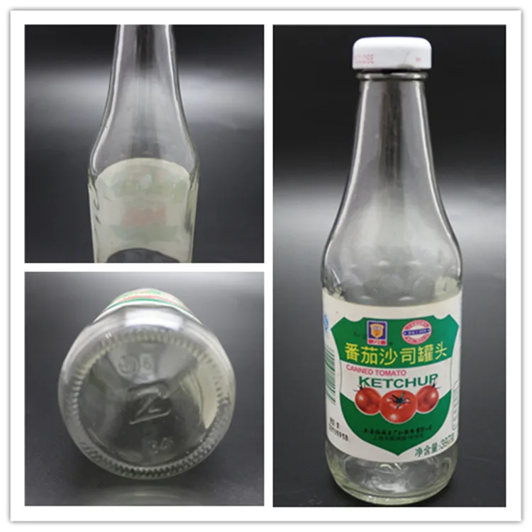 380ml مصنع شنغهاي صلصة مترو الانفاق زجاجة مع غطاء