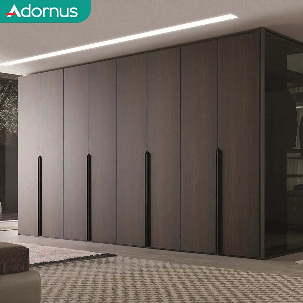 Adornus cloth storage 6 door pvc plastic white wall mounted led tv wardrobe designs for the bedroom