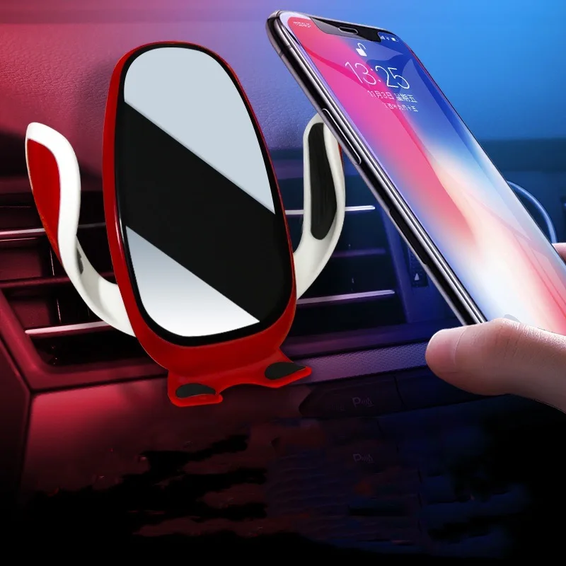 
R2 fast quick QI standard car wireless charger 10W car phone holder fast charger 