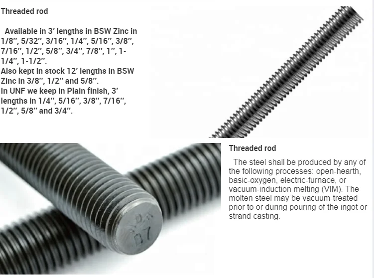 Brass Coarse 3/8"/6mm Inconel 718 All Tensile Strength B7 Acme Thread Rod,Thread Rod