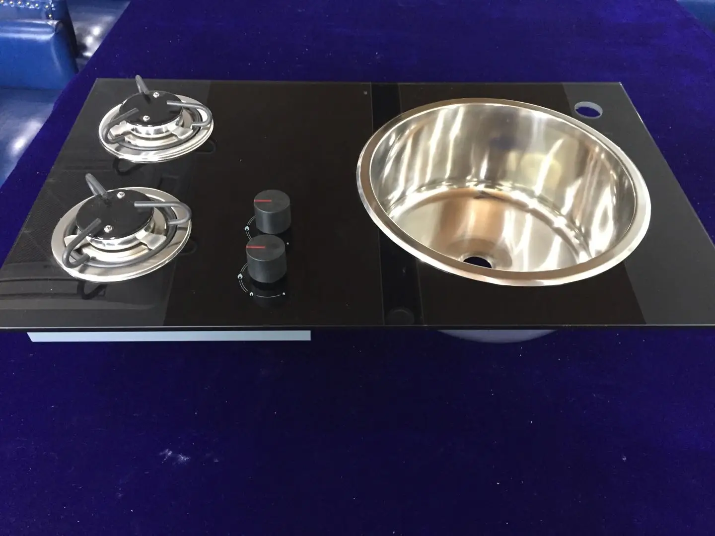 Two Burner Gas Stove And Sink Combo For Rv Boat Yacht Caravan Motorhome