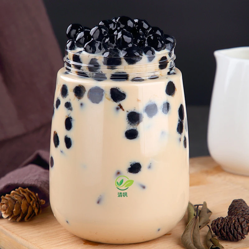 500g Milk Tea Ingredients Black Cassava Balls Quick Boiled Bubble Tea