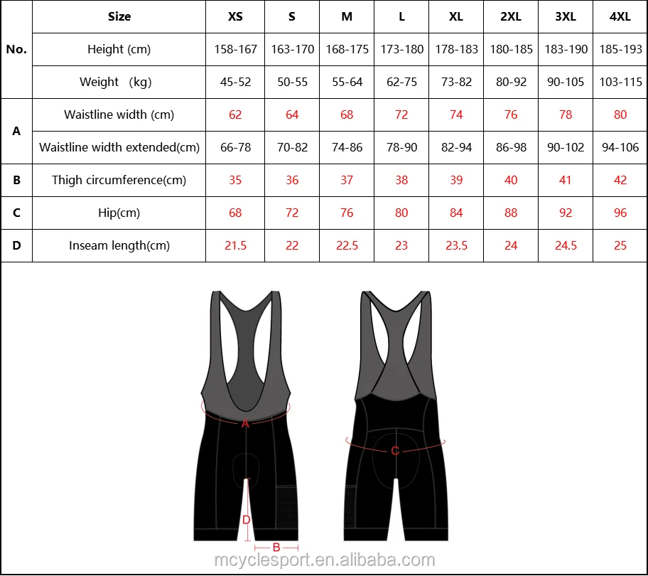 New Arrival Bicycle Bib Shorts Custom Black Men Cycling Shorts With