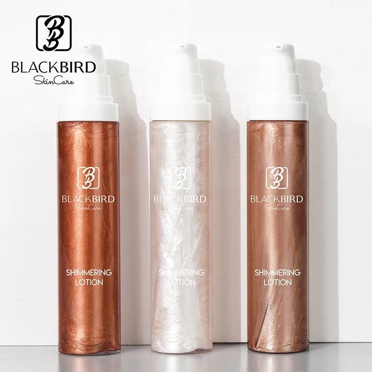 Private Label Long Lasting Shimmer Body Luminizer Oil Bronze/golden