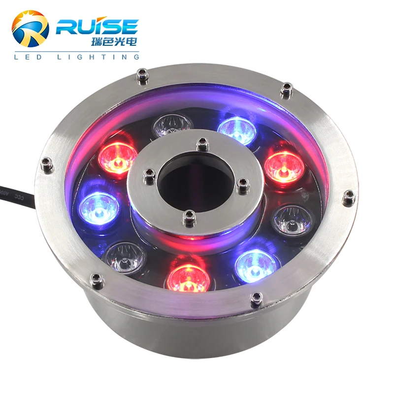 IP68 RGB auto color changing led fountain lighting