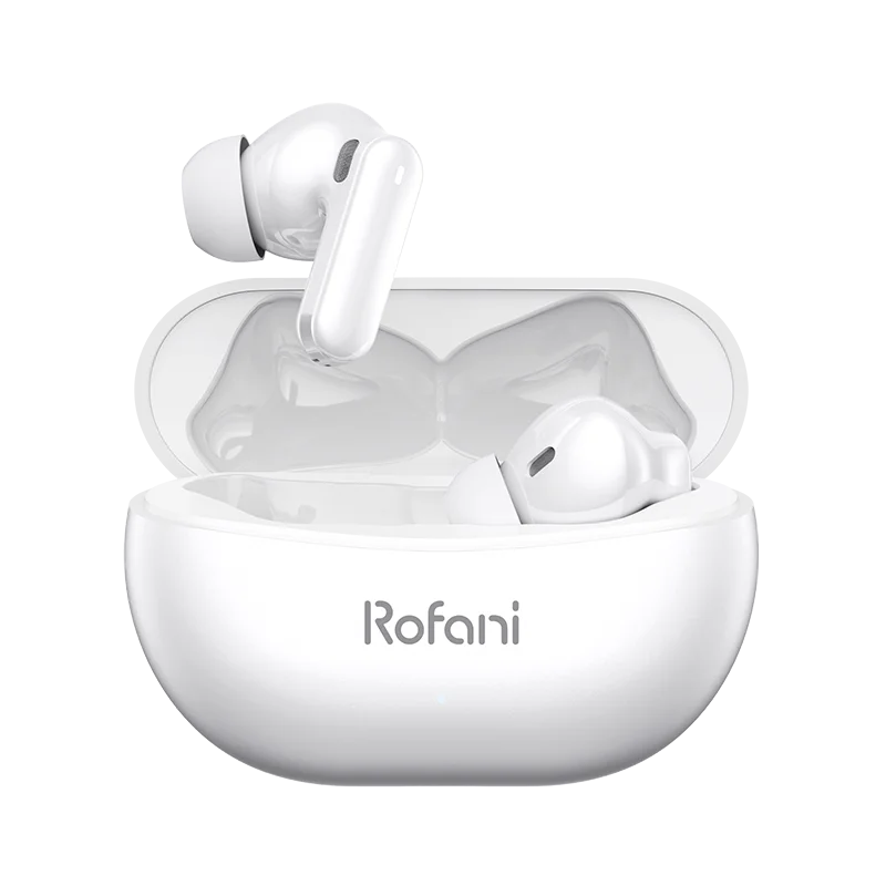 1MORE Q21 earbuds in matte white with compact charging case and USB-C port